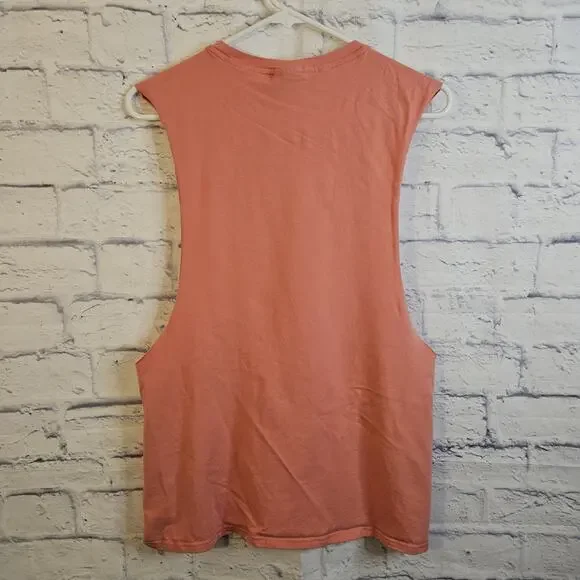 Gymshark Women's Bold Drop Arm Tank Pink Size M Fitness Sleeveless Top - Picture 3 of 5